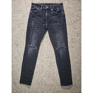 American Eagle Jeans Men's 28x30 Black Airflex+ Distressed